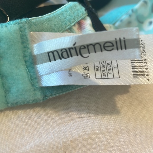 Floral print bra with lace trim - Picture 4 of 4